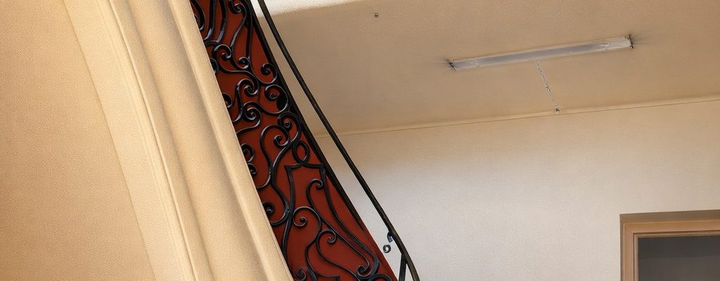 Réhabilitation d'un escalier Art Déco par Torras Métallerie en Occitanie.